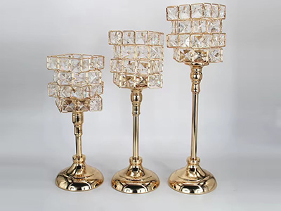 European style crystal candle holder 