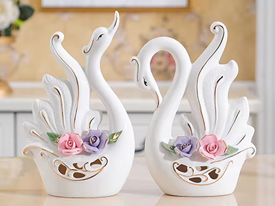 Swan couple MATERIAL : CERAMIC