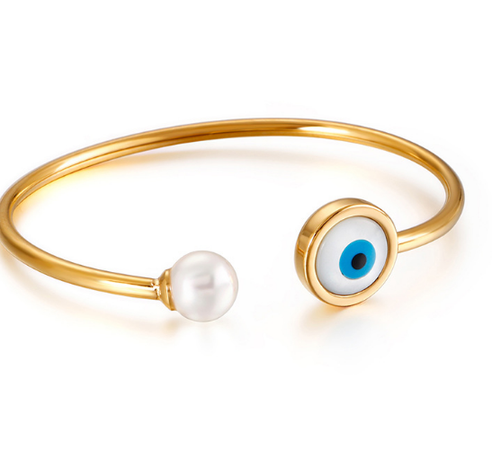 18K Gold Plated Anti Tarnish Evil Eye Bracelets